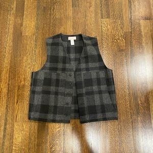 Filson Black / Grey Wool Vest - size 44
